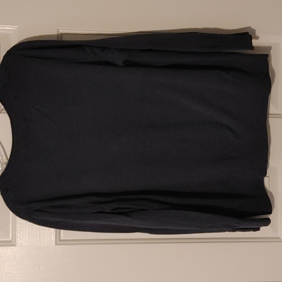 Sonoma Women's 1X V-Neck Argyle Sweater Navy With Gray, Teal and Olive. Academic - Picture 5 of 5